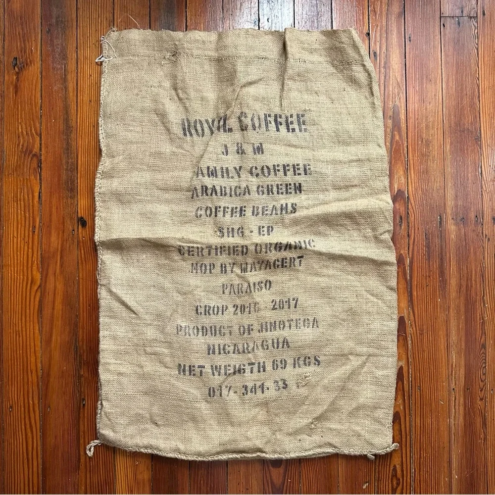 Royal J&W Family Coffee Nicaraguan jute bag 28x40